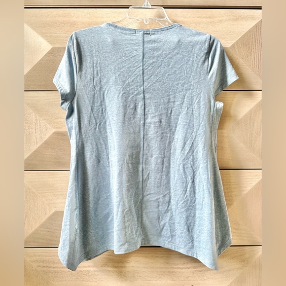 Style & Co. Asymmetric Gray Short Sleeve Tee-Size PM - Picture 2 of 4